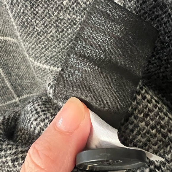 Anthropologie Solenne Windowpane Sweater/Jacket - Size L - Picture 8 of 8